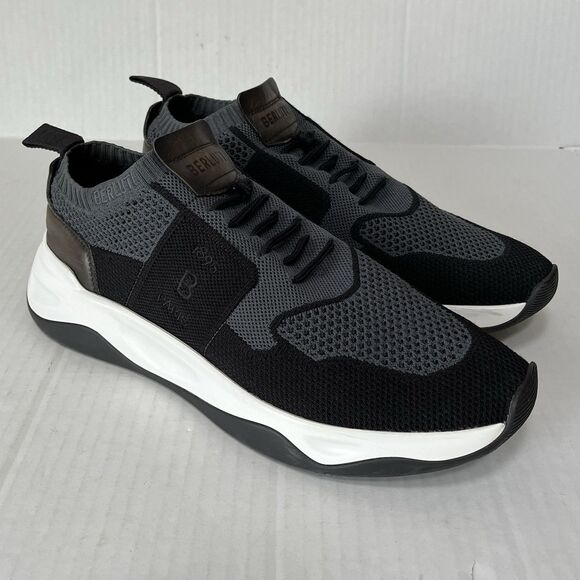Berluti Shadow Knit And Leather Sneakers Uk 10 US 11 Comfort Lightweight Slip On - Picture 1 of 16